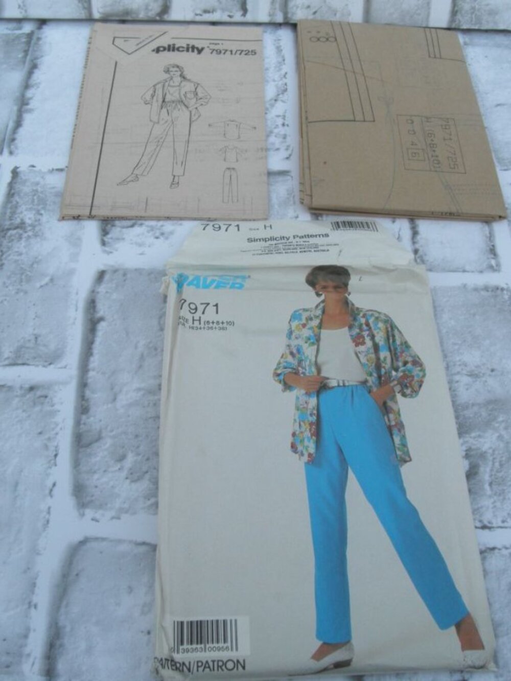 #7971 SIMPLICITY SUPER SAVER UNCUT SEWING PATTERN (SIZE 6-8-10) PANTS, SHIRT,TOP